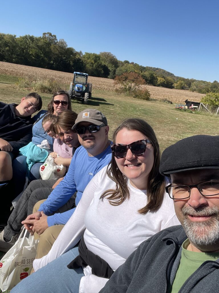 Jason Meinershagen and his family.